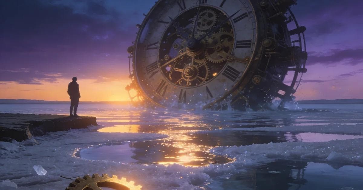 تفسير حلم الفشل في مشهد سينمائي غامض، يرمز إلى القلق الداخلي أو الصعود بعد العثرة.