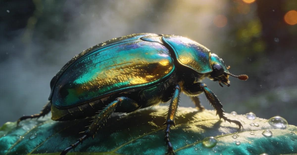 Interpretación de sueños de Insectos representados en una atmósfera cinematográfica mística, simbolizando irritaciones.