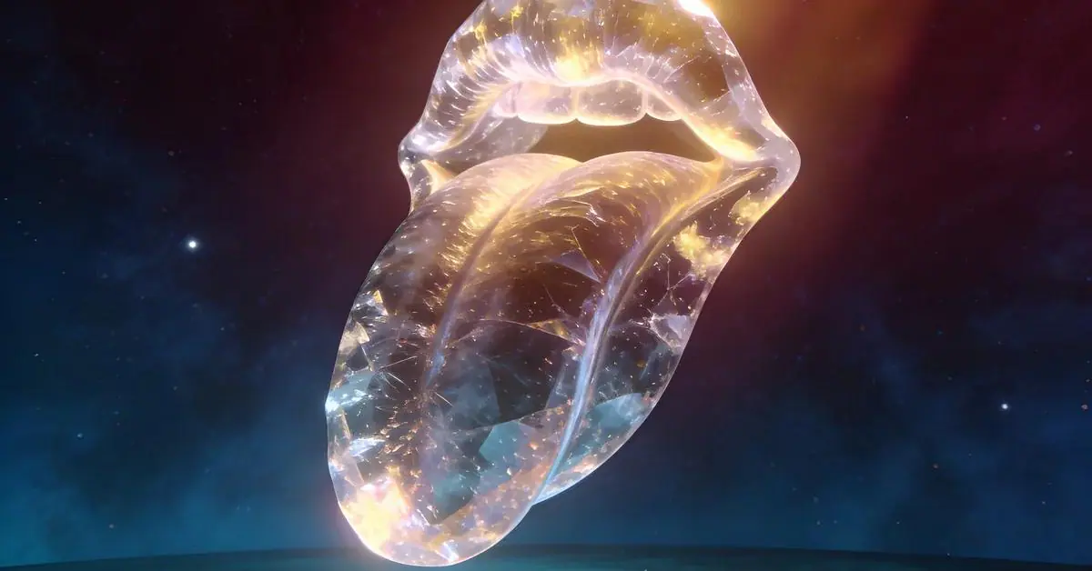 Dream interpretation of Tongue depicted in a cinematic mystical atmosphere, symbolizing the power of speech and hidden intentions.