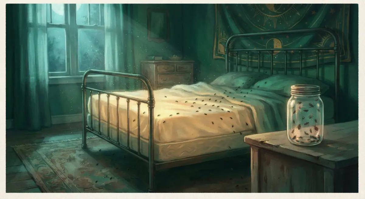 Dream interpretation of bedbugs — symbolic illustration