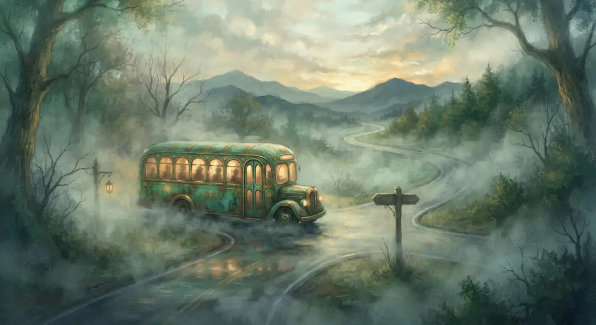 Dream interpretation of bus — symbolic illustration