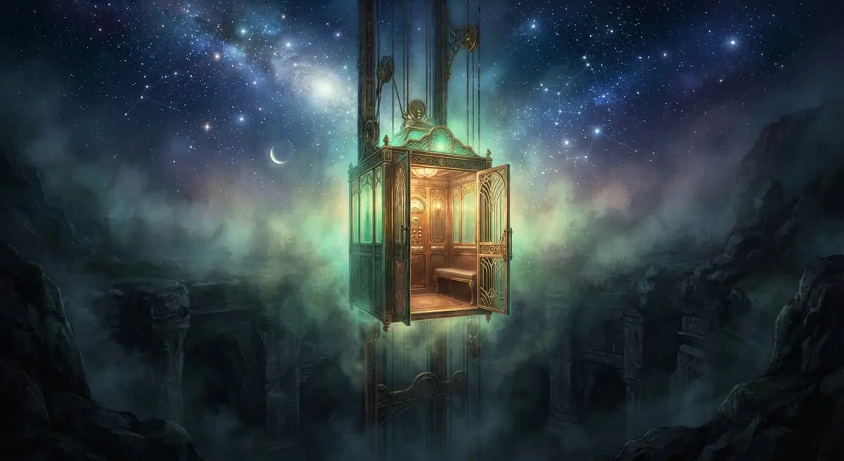 Dream interpretation of elevator — symbolic illustration