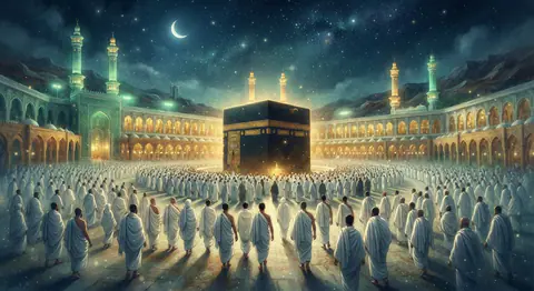 Dream interpretation of hajj — symbolic illustration