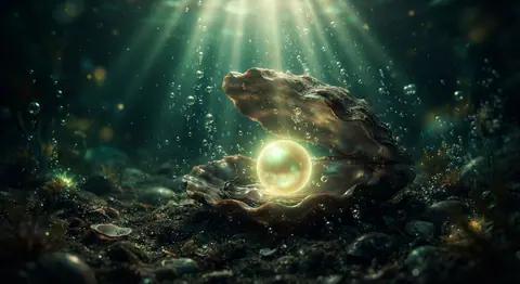 Dream interpretation of pearls — symbolic illustration
