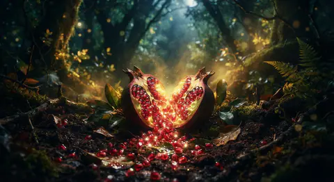 Dream interpretation of pomegranate — symbolic illustration