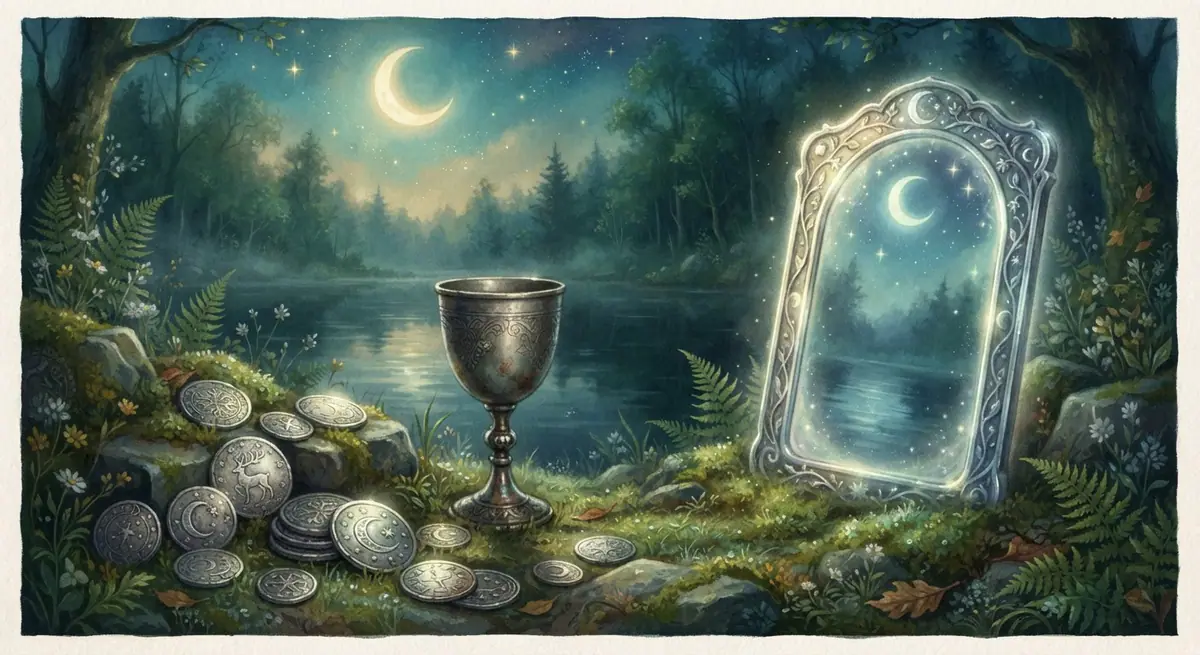 Dream interpretation of silver — symbolic illustration