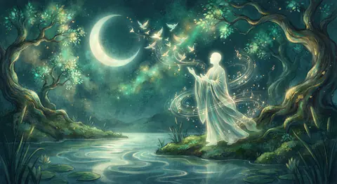 Dream interpretation of singing — symbolic illustration