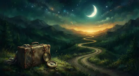 Dream interpretation of travel — symbolic illustration