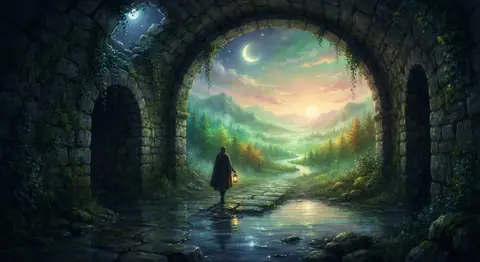 Dream interpretation of tunnel — symbolic illustration