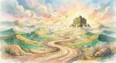 Dream interpretation of umrah — symbolic illustration